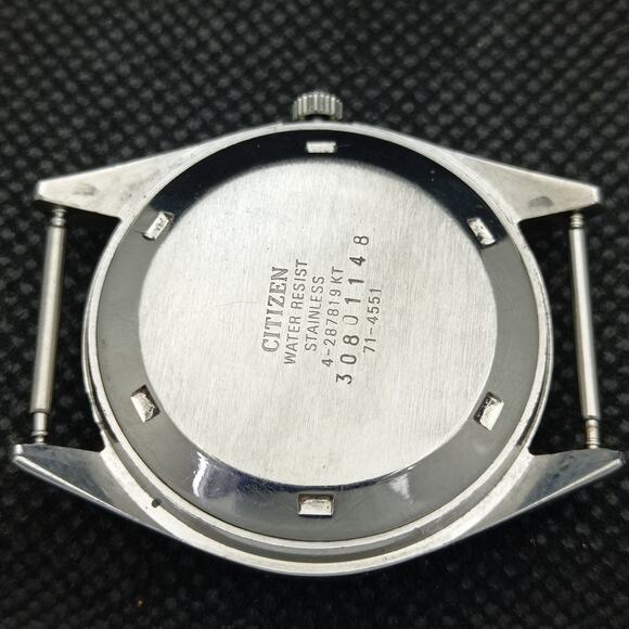 Vintage 1975 Citizen Automatic Mens Silver Watch W/daydate & Gold accents - Picture 8 of 8